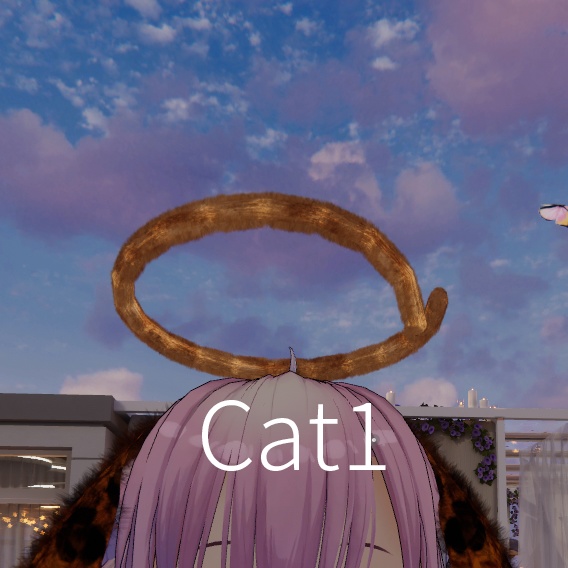 【VRC想定】アニマルテイル天使の輪(全10種類)Animal Tail HALO