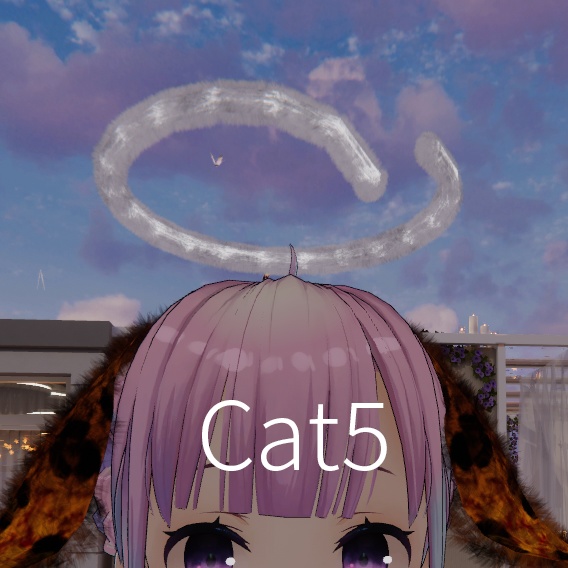 【VRC想定】アニマルテイル天使の輪(全10種類)Animal Tail HALO