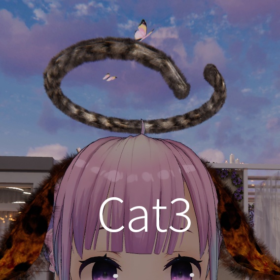 【VRC想定】アニマルテイル天使の輪(全10種類)Animal Tail HALO