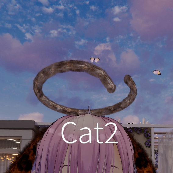 【VRC想定】アニマルテイル天使の輪(全10種類)Animal Tail HALO