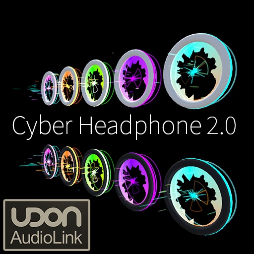 【VRC想定】サイバーヘッドホン2.0(全10種セット)Cyber Headphone 2.0