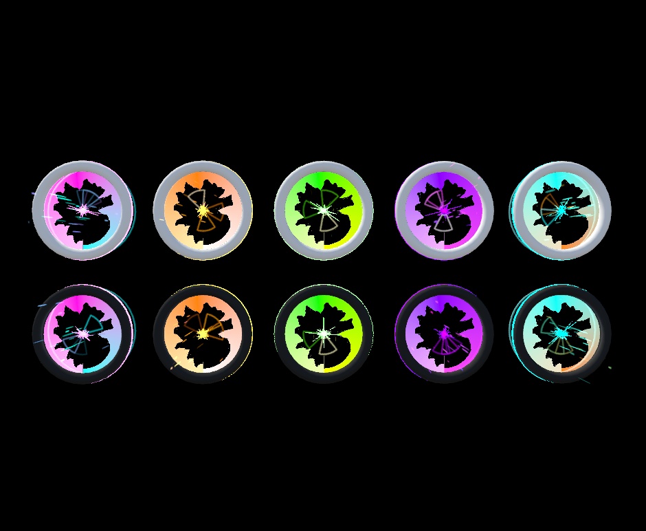 【VRC想定】サイバーヘッドホン2.0(全10種セット)Cyber Headphone 2.0