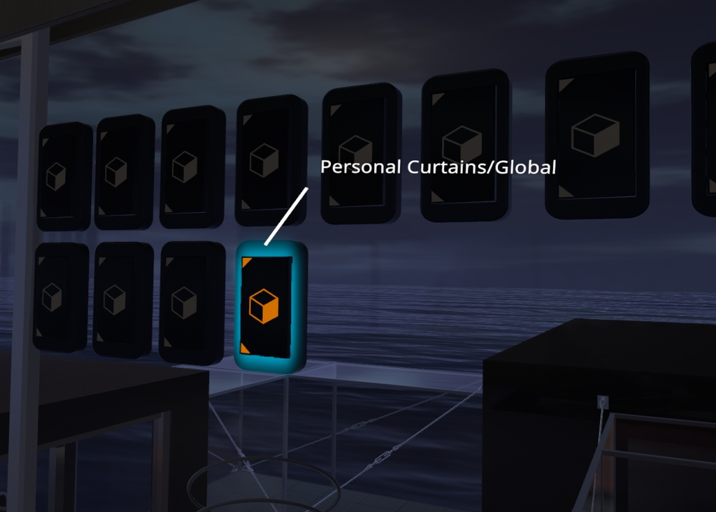 【VRC想定】パーソナルカーテン3点セット(Personal Curtains)