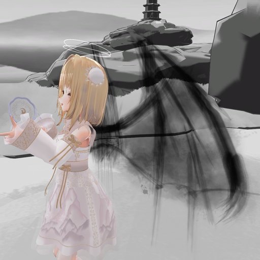 【VRC想定】墨絵ウィング2色セット(Sumi-e Wing)