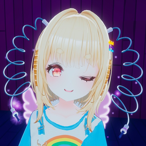 【VRC想定】ケーブルツインテール(Cable Twin Tail)