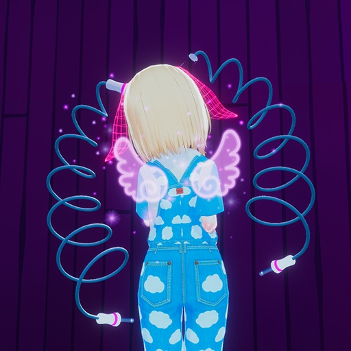 【VRC想定】ケーブルツインテール(Cable Twin Tail)