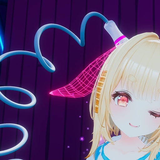 【VRC想定】ケーブルツインテール(Cable Twin Tail)