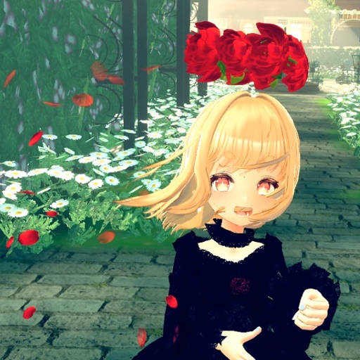 【VRC想定】薔薇天使の輪 / Rose Halo