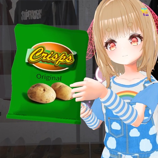 【VRC想定】ポテトチップス(アバター組込み用) / Crisps