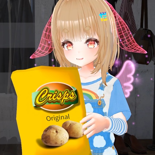 【VRC想定】ポテトチップス(アバター組込み用) / Crisps