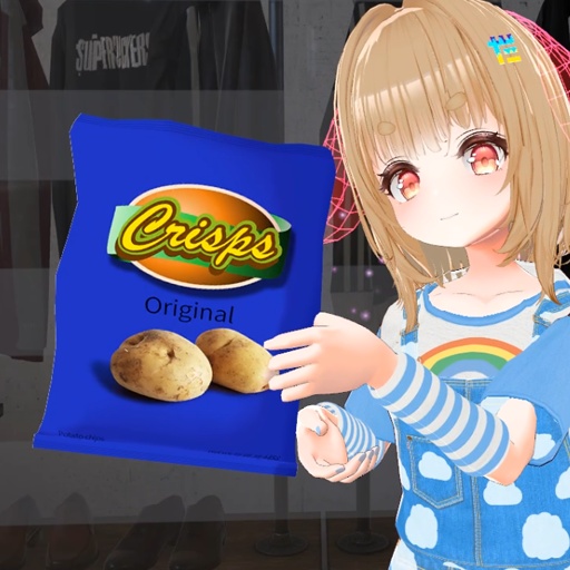 【VRC想定】ポテトチップス(アバター組込み用) / Crisps