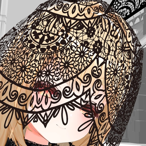 【VRC想定】レースうさ耳 / Lace Usamimi