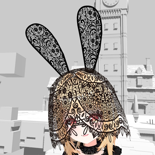 【VRC想定】レースうさ耳 / Lace Usamimi