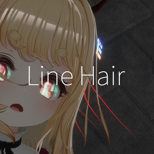 【VRC想定】ラインヘアー / Line Hair