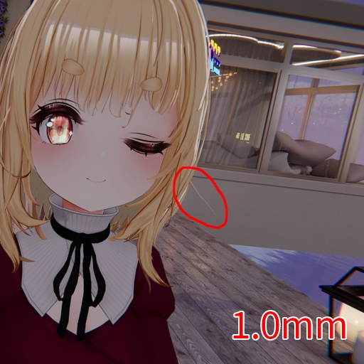 【VRC想定】ラインヘアー / Line Hair