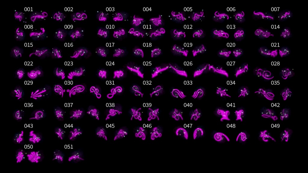 【VRC想定】オーナメントホーン【51種類セット】 / Ornament Horn