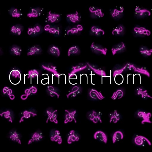 【VRC想定】オーナメントホーン【51種類セット】 / Ornament Horn