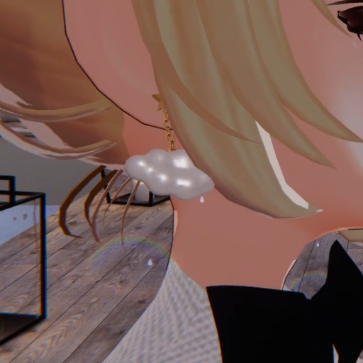 【VRC想定】クラウドイヤリング / Cloud Earrings