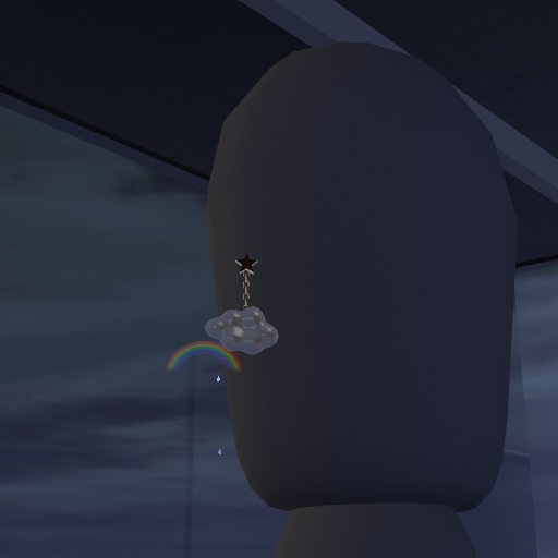 【VRC想定】クラウドイヤリング / Cloud Earrings