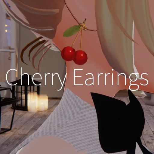 【VRC想定】チェリーイヤリング / Cherry Earrings