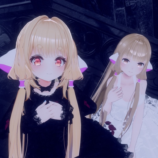 【VRC想定】メカ耳&つけ毛 / Meca Ear&hair