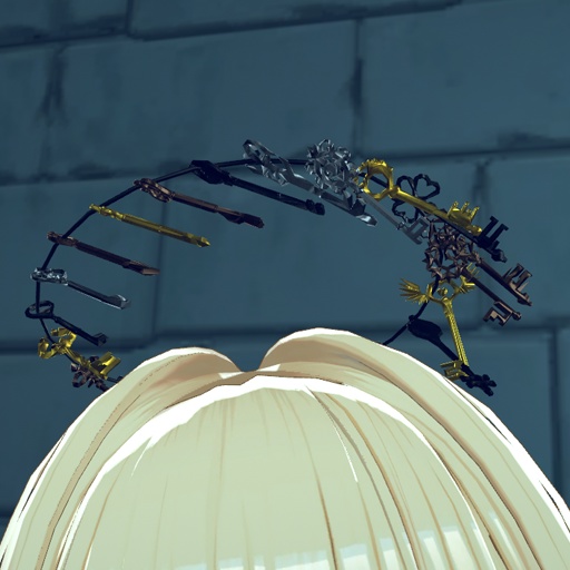 【VRC想定】鍵束天使の輪 / Key Bunch Halo