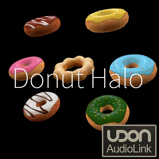 【VRC想定】ドーナツ天使の輪 / Donut Halo