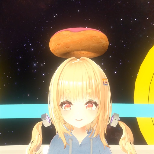 【VRC想定】ドーナツ天使の輪 / Donut Halo