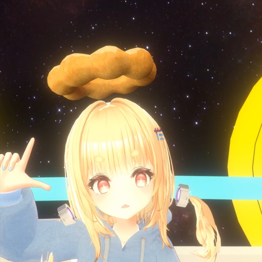 【VRC想定】ドーナツ天使の輪 / Donut Halo