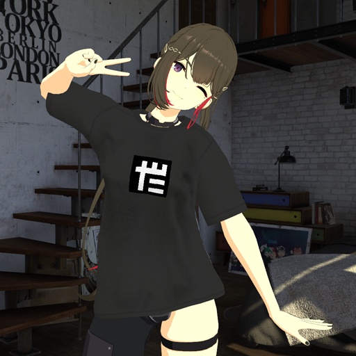 【VRC想定-AAF対応】T-shirts(マテリアル150種・配布可)