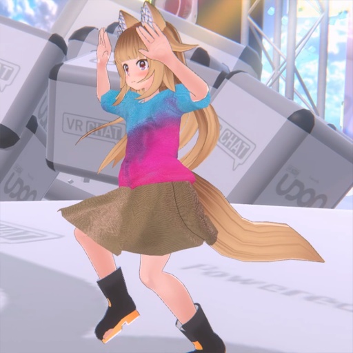 【VRC想定-AAF対応】フレアスカート(マテリアル77種)