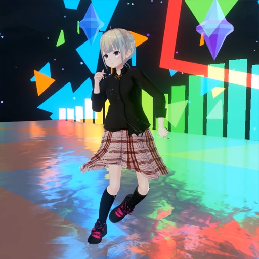 【VRC想定-AAF対応】フレアスカート(マテリアル77種)