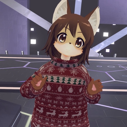 【VRC想定-AAF対応】ハイネックセーター・肩掛けニットセット(マテリアル45種)