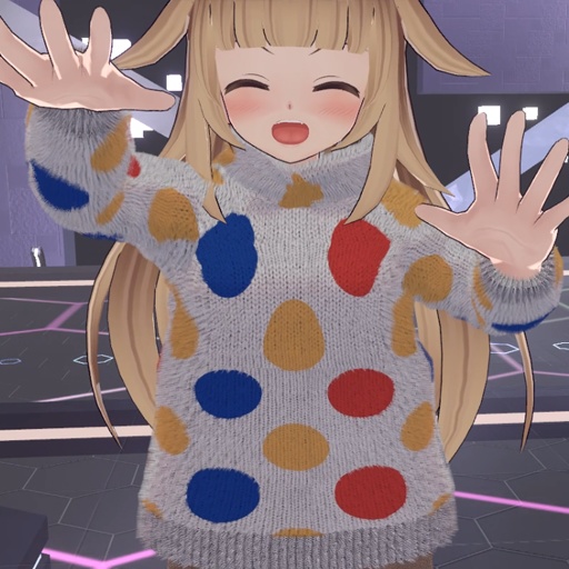 【VRC想定-AAF対応】ハイネックセーター・肩掛けニットセット(マテリアル45種)