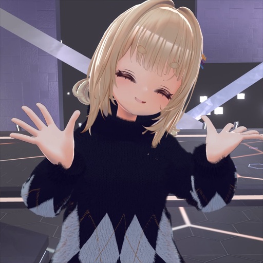 【VRC想定-AAF対応】ハイネックセーター・肩掛けニットセット(マテリアル45種)