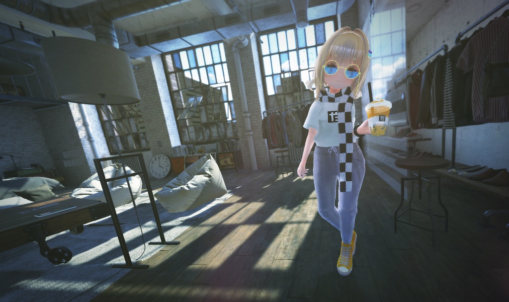 【VRC想定-AAF対応】スウェットパンツ(マテリアル11種)