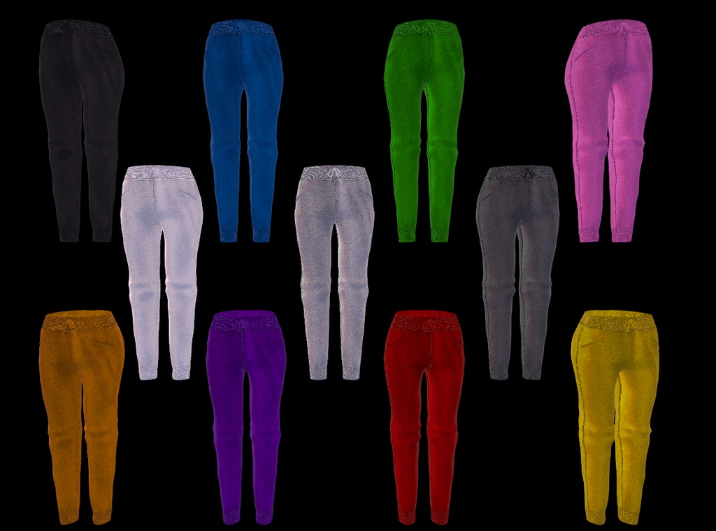 【VRC想定-AAF対応】スウェットパンツ(マテリアル11種)
