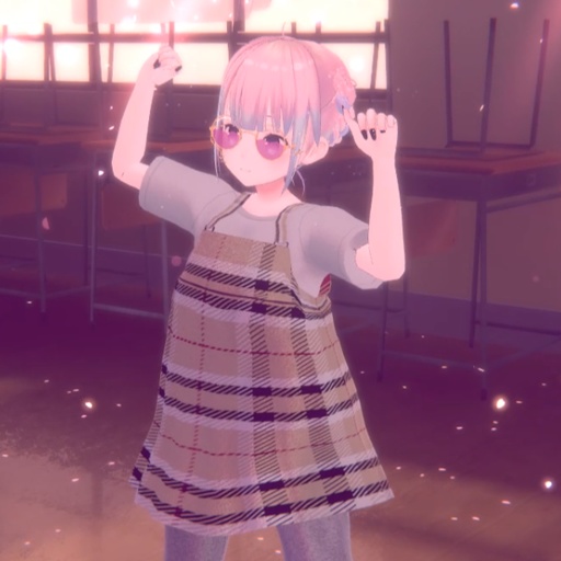 【VRC想定-AAF対応】ミニワンピース(マテリアル32種)