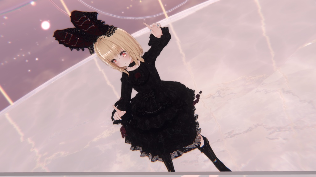 【VRC想定】イヤードレス / Ear Dress (2色セット)