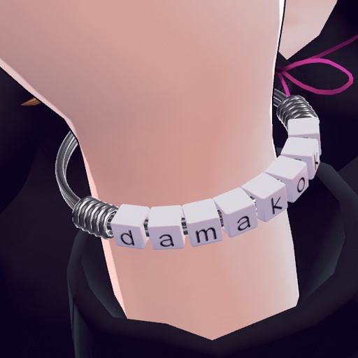【VRC想定】ネームストラップ&ブレスレット(文字数約250種) / Name Strap & Bracelet