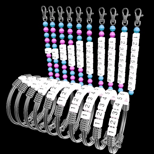 【VRC想定】ネームストラップ&ブレスレット(文字数約250種) / Name Strap & Bracelet