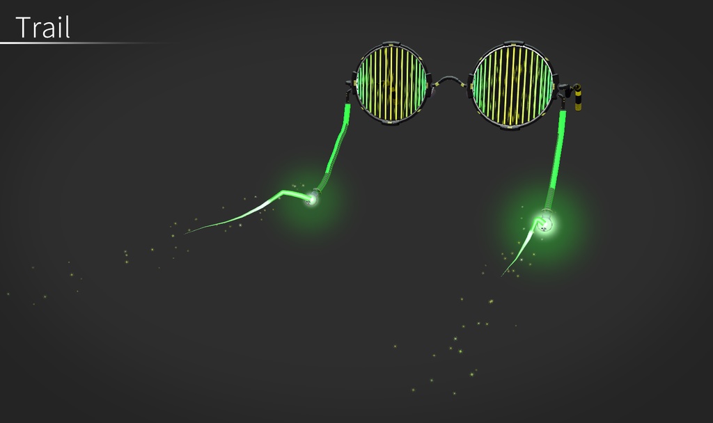 【VRC想定】レーザーグラス / Laser Glasses