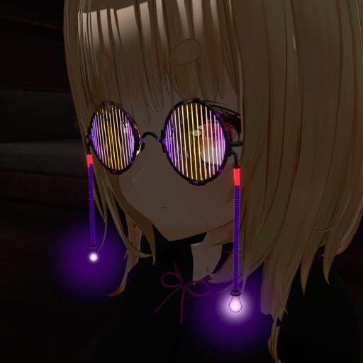 【VRC想定】レーザーグラス / Laser Glasses