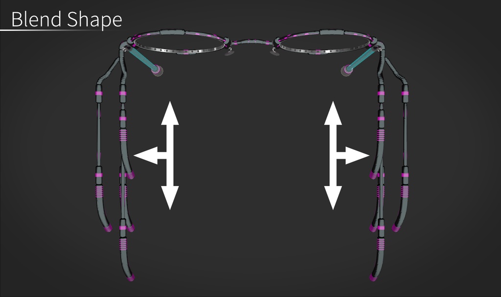 【VRC想定】レーザーグラス / Laser Glasses