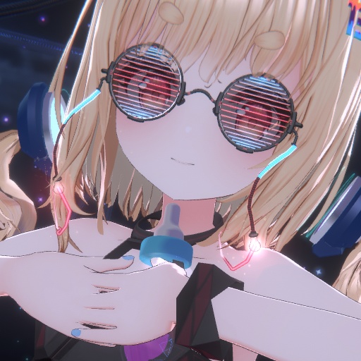 【VRC想定】レーザーグラス / Laser Glasses