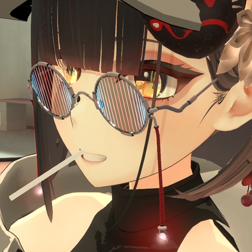 【VRC想定】レーザーグラス / Laser Glasses