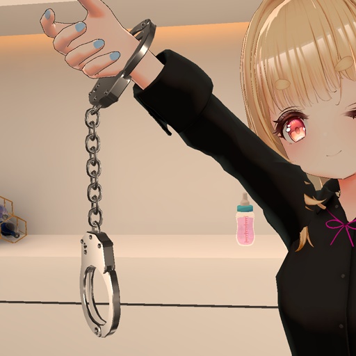 【VRC想定】手錠お団子ヘアーセット / Handcuffs Bun