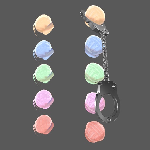 【VRC想定】手錠お団子ヘアーセット / Handcuffs Bun