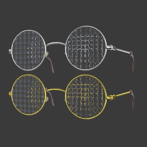 【VRC想定】複眼グラス / Compound Glasses