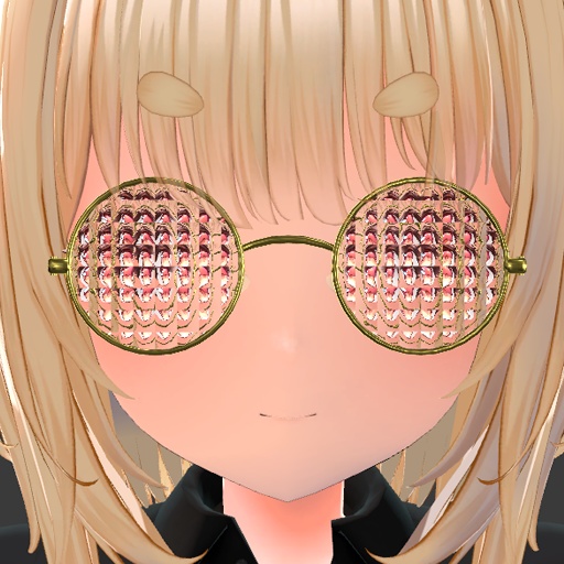 【VRC想定】複眼グラス / Compound Glasses